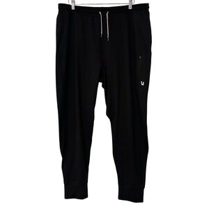 Vuori Joggers Black Sunday Performance Stretch Athleisure Men’s Waist Size 37